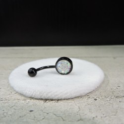 316L Black Belly bar with...