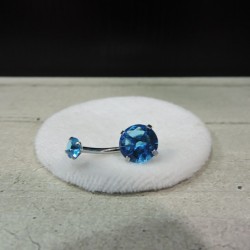 316L Belly bar with double...