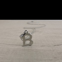NECKLACE LETTER B with chain