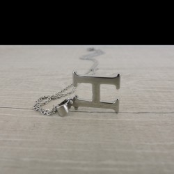 NECKLACE LETTER H with chain