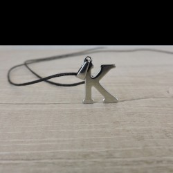 CORD NECKLACE LETTER K
