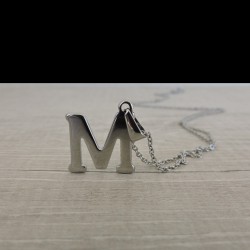 NECKLACE LETTER M with chain