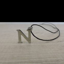 CORD NECKLACE LETTER  N