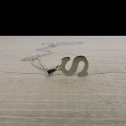 NECKLACE LETTER S with chain