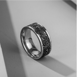 TRG0595  Titanium ring with...