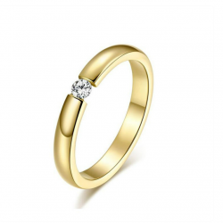 TRG0594  Gold titanium ring...