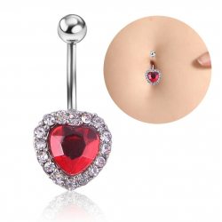 BB072  Belly Button Red...