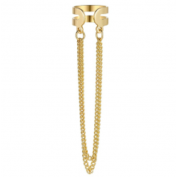 FEAR0135 Gold Double chain...
