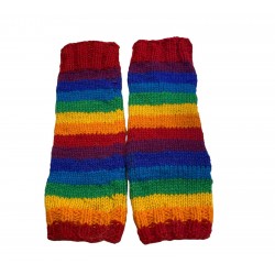 Knit Leg Warmers Rainbow...