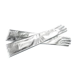 GL0050 Gloves Silver Shiny...
