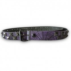 PURPLE LEATHER BELT WITH...