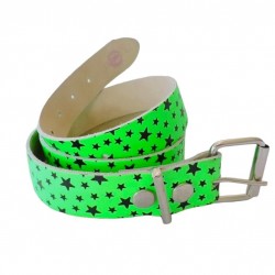 LEATHER BELT GREEN UV WITH...