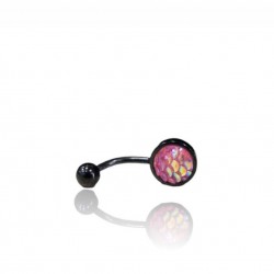 316L Black Belly bar with...