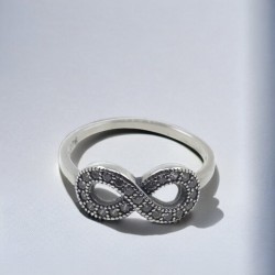 SLVRG15 Infinity Ring with...