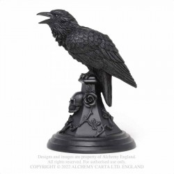 POE'S RAVEN CANDLE STICK...