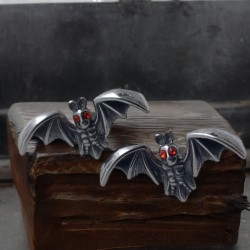 SSTER0552 Bat Earrings with...