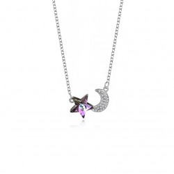 SLVNK0044  Moon Necklace...