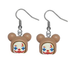 FEAR0123  Clown Earrings...