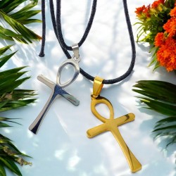 178-plain  Cross Ankh Neck...